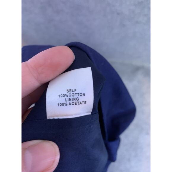 OC By OC Navy Flowered Sundress, Modern Print, Women’s Size 12, Summer Frock - Picture 11 of 13